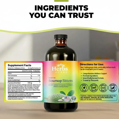 Soursop Bitters — Ancient Herbal Gut Reset